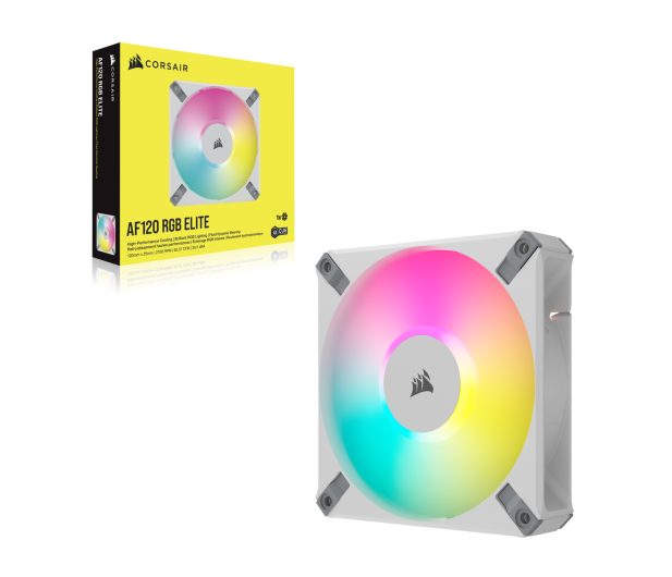 Corsair iCUE AF120 RGB ELITE PWM White 120mm - 1146807 - zdjęcie 2